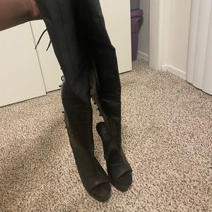 Thigh high pleaser boots